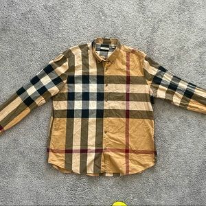 Mens Burberry Brit Button Up Shirt